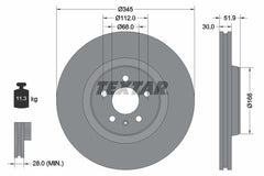 2x Bremsscheibe Vorderachse für AUDI PORSCHE A4 Allroad B8 Avant A5 Sportback