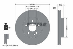 2x Bremsscheibe Vorderachse für MERCEDES-BENZ INFINITI A-KLASSE B-KLASSE Sports