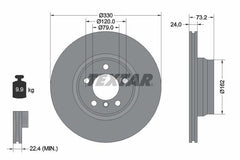 2x Bremsscheibe Vorderachse für BMW 2 Coupe Cabriolet 3 Gran Turismo Touring 4