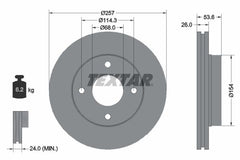 2x Bremsscheibe Vorderachse für NISSAN EVALIA Bus NV200 Kasten