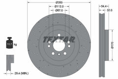 2x Bremsscheibe Vorderachse für MERCEDES-BENZ GL-KLASSE GLE Coupe GLS M-KLASSE