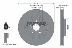 2x Bremsscheibe Vorderachse für TOYOTA LEXUS ALPHARD / VELLFIRE HIGHLANDER