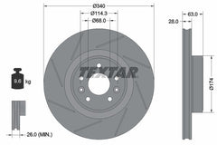 2x Bremsscheibe Vorderachse für RENAULT MEGANE III Coupe
