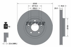 2x Bremsscheibe Vorderachse für HYUNDAI KIA i30 FASTBACK Kombi KONA TUCSON