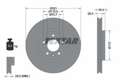 2x Bremsscheibe Vorderachse für OPEL INSIGNIA B Grand Sport Sports Tourer