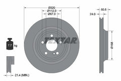 2x Bremsscheibe Hinterachse für MERCEDES-BENZ SL