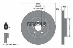 2x Bremsscheibe Vorderachse für MAZDA TOYOTA 2 Schrägheck YARIS
