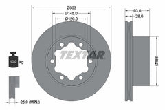 2x Bremsscheibe Hinterachse für MERCEDES-BENZ VW SPRINTER 4,6-t Kasten