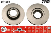 2x Bremsscheibe Vorderachse für OPEL RENAULT ARENA Kasten Bus Combi 20 30