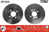 2x Bremsscheibe Vorderachse für AUDI 80 B3 Stufenheck B4 90 100 C2 Avant C3