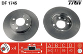 2x Bremsscheibe Vorderachse Hinterachse für ALFA ROMEO FIAT FORD LANCIA ABARTH