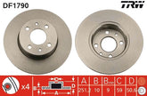 2x Bremsscheibe Hinterachse für ALFA ROMEO FIAT LANCIA 164 BRAVO II CROMA LINEA