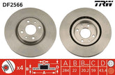 2x Bremsscheibe Vorderachse für ALFA ROMEO FIAT LANCIA ABARTH 155 BRAVO I II