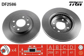 2x Bremsscheibe Vorderachse für LADA NISSAN RENAULT DACIA LARGUS Kasten/Kombi
