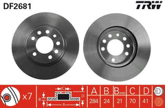 2x Bremsscheibe Vorderachse für OPEL SAAB CALIBRA A VECTRA CC 900 II Coupe