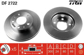 2x Bremsscheibe Vorderachse für CITROËN FIAT PEUGEOT JUMPER I Kasten Bus