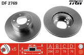 2x Bremsscheibe Vorderachse für BMW 5 Touring