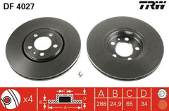 2x Bremsscheibe Vorderachse für AUDI SEAT SKODA VW A1 Sportback A3 CORDOBA