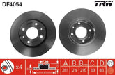 2x Bremsscheibe Vorderachse für MITSUBISHI VOLVO CARISMA Stufenheck S40 I V40