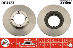 2x Bremsscheibe Vorderachse für CHEVROLET DAEWOO MATIZ SPARK