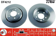 2x Bremsscheibe Hinterachse für BMW 3 Coupe Touring Cabriolet