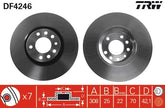 2x Bremsscheibe Vorderachse für OPEL SAAB ADAM ASTRA G Caravan CC Coupe