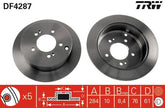 2x Bremsscheibe Hinterachse für HYUNDAI KIA ix35 SANTA FÉ I TRAJET TUCSON