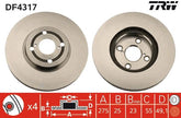 2x Bremsscheibe Vorderachse für TOYOTA COROLLA Stufenheck Kombi