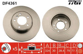 2x Bremsscheibe Vorderachse für BMW 5 Touring 6 Cabriolet