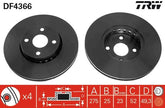 2x Bremsscheibe Vorderachse für TOYOTA COROLLA Kombi Verso