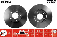 2x Bremsscheibe Vorderachse für MAZDA 3 Stufenheck 5
