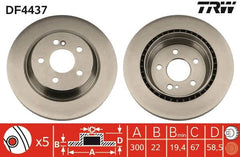 2x Bremsscheibe Hinterachse für MERCEDES-BENZ S-KLASSE Coupe