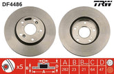 2x Bremsscheibe Vorderachse für HONDA CIVIC VII Hatchback VIII Stufenheck IX