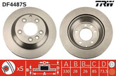 2x Bremsscheibe Hinterachse für AUDI PORSCHE VW Q7 Van CAYENNE TOUAREG VAN