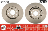 2x Bremsscheibe Vorderachse für FIAT OPEL GRANDE PUNTO EVO Van Kasten/Schrägheck