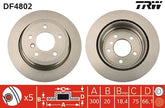 2x Bremsscheibe Hinterachse für BMW 1 3 Touring Coupe Cabriolet X1