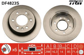 2x Bremsscheibe Hinterachse für MERCEDES-BENZ VW SPRINTER 3-t Bus Kasten