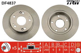 2x Bremsscheibe Hinterachse für HONDA CIVIC VIII Stufenheck Hatchback IX