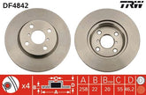 2x Bremsscheibe Vorderachse für DAIHATSU TOYOTA CHARADE VIII YARIS