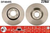 2x Bremsscheibe Vorderachse für CITROËN FIAT PEUGEOT C5 III Break JUMPY II