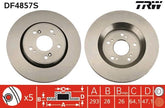 2x Bremsscheibe Vorderachse für HONDA CR-V III IV