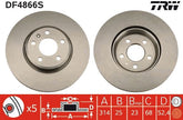 2x Bremsscheibe Vorderachse für AUDI A4 Allroad B8 B9 Avant A5 Sportback