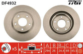 2x Bremsscheibe Vorderachse für CHRYSLER CITROËN DODGE MITSUBISHI PEUGEOT JEEP