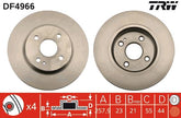 2x Bremsscheibe Vorderachse für MAZDA 2