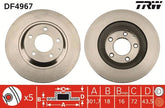 2x Bremsscheibe Hinterachse für MAZDA RX-8