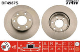 2x Bremsscheibe Vorderachse für IVECO DAILY III Kasten Pritsche/Fahrgestell IV