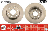 2x Bremsscheibe Hinterachse für IVECO DAILY III Pritsche/Fahrgestell IV Kasten