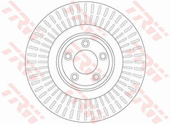 2x Bremsscheibe Vorderachse für JAGUAR F-TYPE Coupe Cabriolet XF I SPORTBRAKE