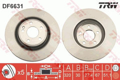 2x Bremsscheibe Vorderachse für MERCEDES-BENZ A-KLASSE B-KLASSE Sports Tourer