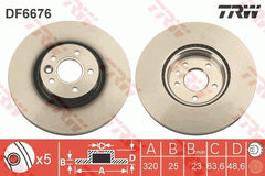 2x Bremsscheibe Vorderachse für VOLVO C70 II Cabriolet S40 V50